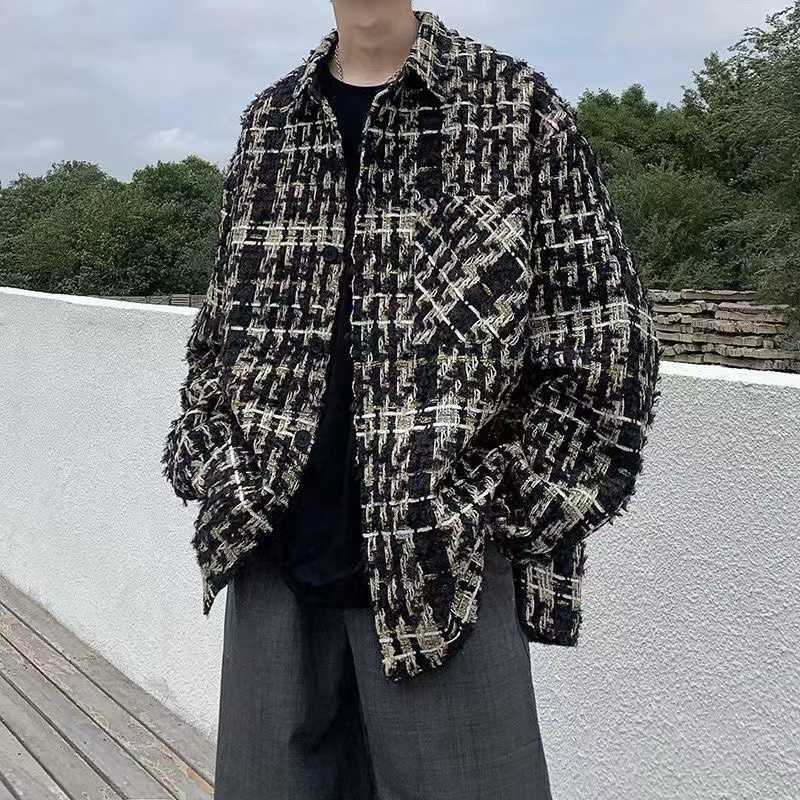 Fashion casual shirt jacket men women tweed coat classic plaid cardigan coat designer jackets loose casual shirts, No-1
Fashion casual shirt jacket men women tweed coat classic plaid cardigan coat designer jackets loose casual shirts, No-1