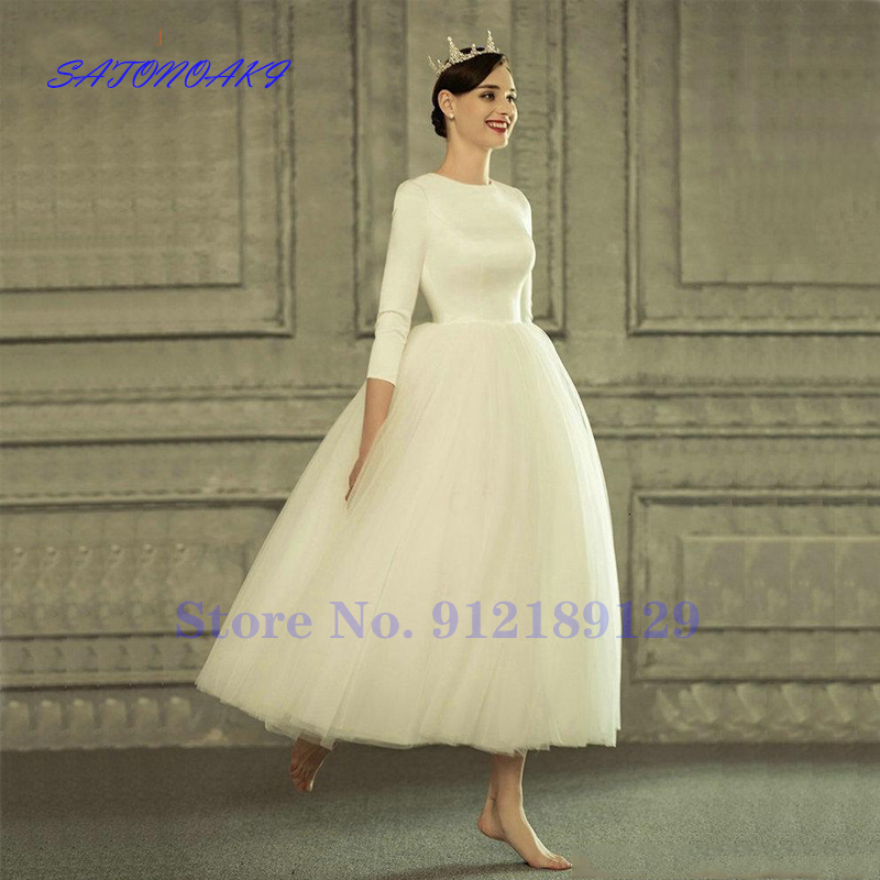 Party Dresses Vestidos De Novia Vintage White Short Wedding Dress 3 4 Sleeves Tea Length Tulle Princesa Bridal Gowns Robe Marie Sukienka 230217
Party Dresses Vestidos De Novia Vintage White Short Wedding Dress 3 4 Sleeves Tea Length Tulle Princesa Bridal Gowns Robe Marie Sukienka 230217