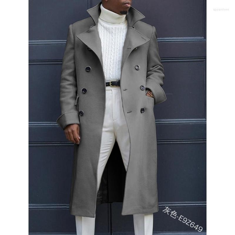 Men's Trench Coats Men Coat Spring Solid Color Pocket Cardigan Loose Large Long Sleeve Double Breasted Turn-down Collar, Gray
Men's Trench Coats Men Coat Spring Solid Color Pocket Cardigan Loose Large Long Sleeve Double Breasted Turn-down Collar, Gray
