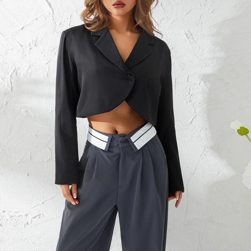 Women' Jackets Tailored Coat Women Crop Blazer Jacket Fashion Ladies Casual Long Sleeve Lapel Collar Cardigan Button Sexy Solid, Beige
Women' Jackets Tailored Coat Women Crop Blazer Jacket Fashion Ladies Casual Long Sleeve Lapel Collar Cardigan Button Sexy Solid, Beige