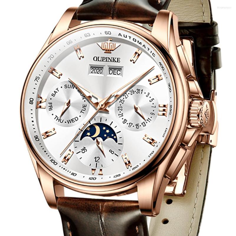 Wristwatches Mens Automatic Watches Luxury Men's Mechanical Watch Dress 40mm Stainless Steel Moon Phase 50M Waterproof Wristwatch, Silver-black
Wristwatches Mens Automatic Watches Luxury Men's Mechanical Watch Dress 40mm Stainless Steel Moon Phase 50M Waterproof Wristwatch, Silver-black