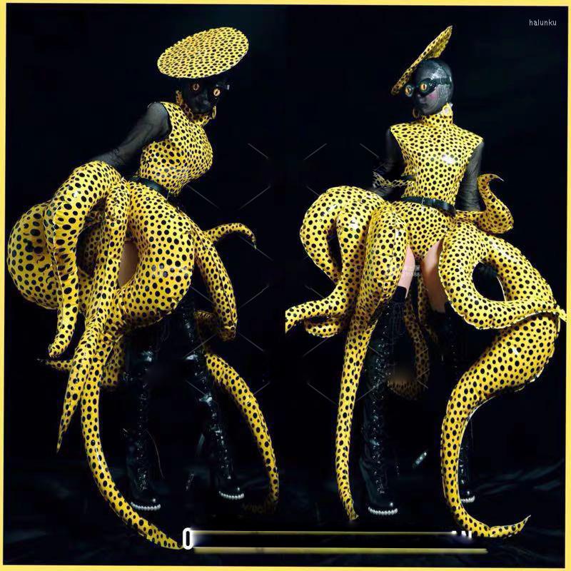 Stage Wear Octopus Costume Show Bar GOGO Ocean Series Yellow Polka Dot Playground Sea World Cruiser, Gold
Stage Wear Octopus Costume Show Bar GOGO Ocean Series Yellow Polka Dot Playground Sea World Cruiser, Gold