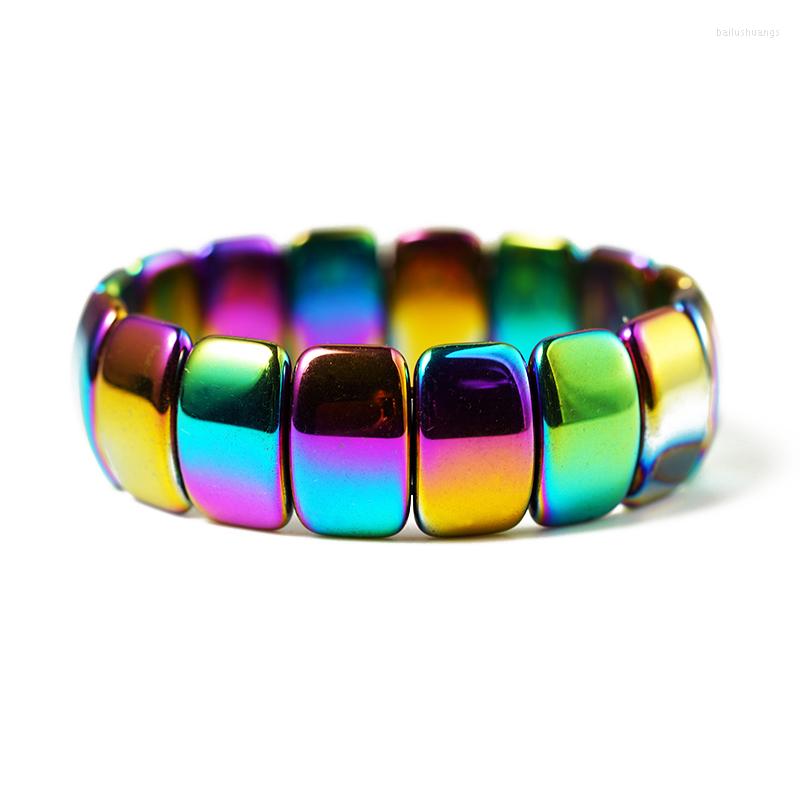 Strand Fashion Colorful Hematite Charm Bracelets Men Nature For Women Positive Energy Stone Bracelet Lucky Jewelry
Strand Fashion Colorful Hematite Charm Bracelets Men Nature For Women Positive Energy Stone Bracelet Lucky Jewelry