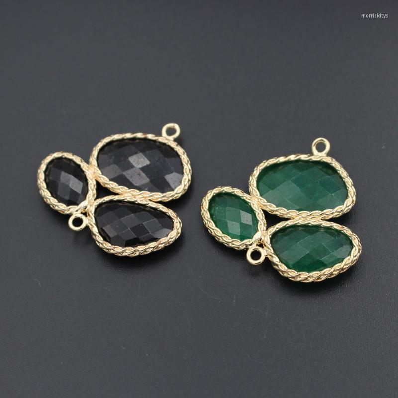 Pendant Necklaces 6pcs Triple Stones Connectors Green Jade Black Agate Charms For Women Jewelry Making DIY Earrings Necklace BraceletPendant 
Pendant Necklaces 6pcs Triple Stones Connectors Green Jade Black Agate Charms For Women Jewelry Making DIY Earrings Necklace BraceletPendant