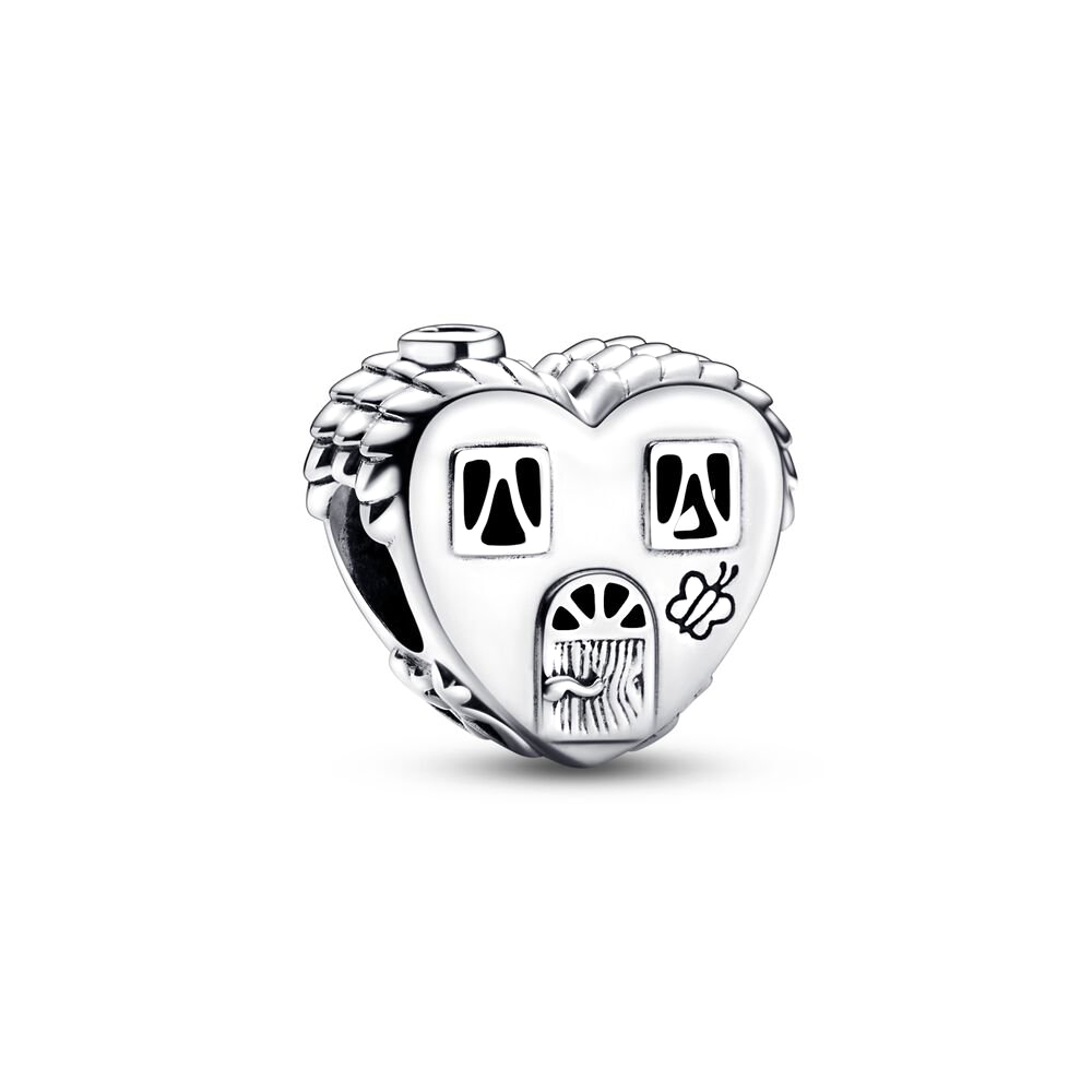 Real 925 Sterling Silver Family Heart Puzzle Piece Hearts Splittable Friendship Dangle Charm Linked Hearts Safety Chain