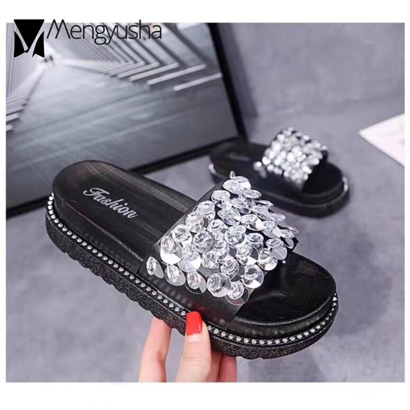 Dress Shoes Outside Bling Crystal Open Toe Pu Platform Sandals Woman Slippers Women Slip On Antiskid Glitter Gladiator Sandalias 2023, White
Dress Shoes Outside Bling Crystal Open Toe Pu Platform Sandals Woman Slippers Women Slip On Antiskid Glitter Gladiator Sandalias 2023, White