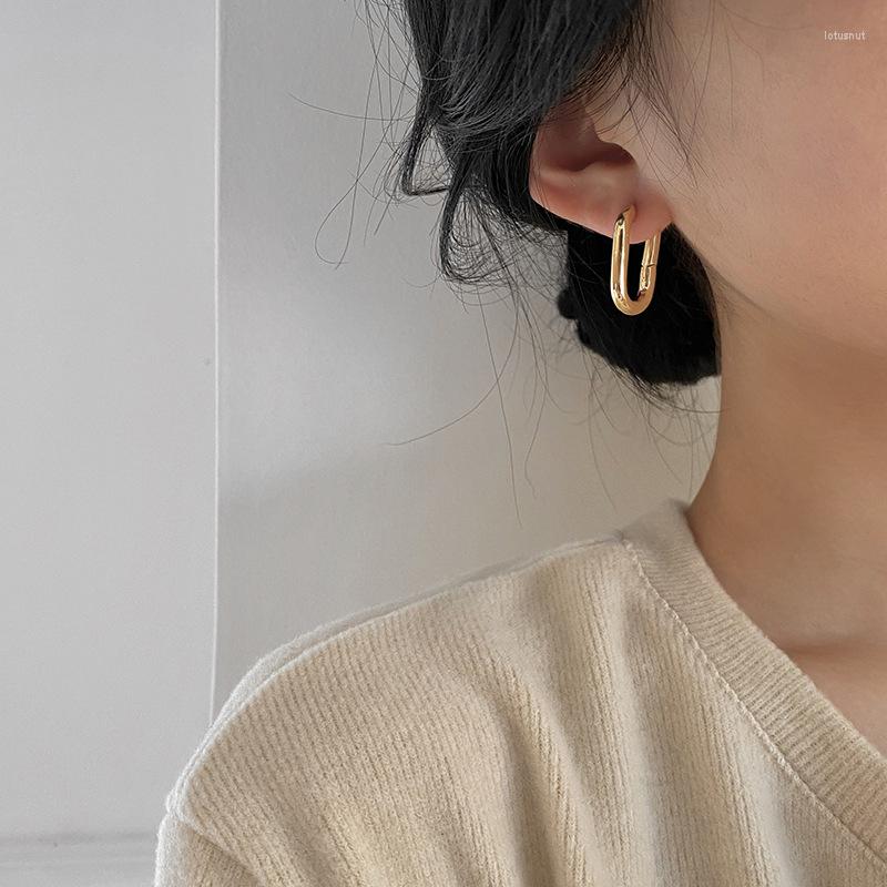 Hoop Earrings Korean Earings Fashion Golden Oval U-shaped Temperament Retro For Women Jewelry Wedding Party Gifts
Hoop Earrings Korean Earings Fashion Golden Oval U-shaped Temperament Retro For Women Jewelry Wedding Party Gifts