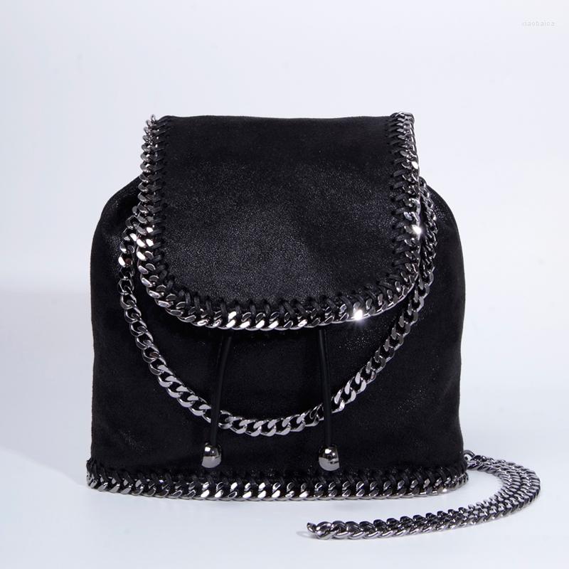 School Bags Women Designer Mini Backpack String Chain Backpacks Suede Leather Cover Sewing Shoulder For Travel Fashion Bag, Blue
School Bags Women Designer Mini Backpack String Chain Backpacks Suede Leather Cover Sewing Shoulder For Travel Fashion Bag, Blue