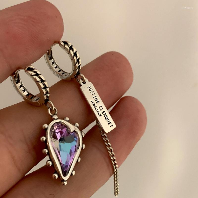 Dangle Earrings Ab Style Light Luxury Advanced Purple Crystal Heart Ssymmetrical Drop Hoop For Women Girl Fashion Jewelry Gift
Dangle Earrings Ab Style Light Luxury Advanced Purple Crystal Heart Ssymmetrical Drop Hoop For Women Girl Fashion Jewelry Gift
