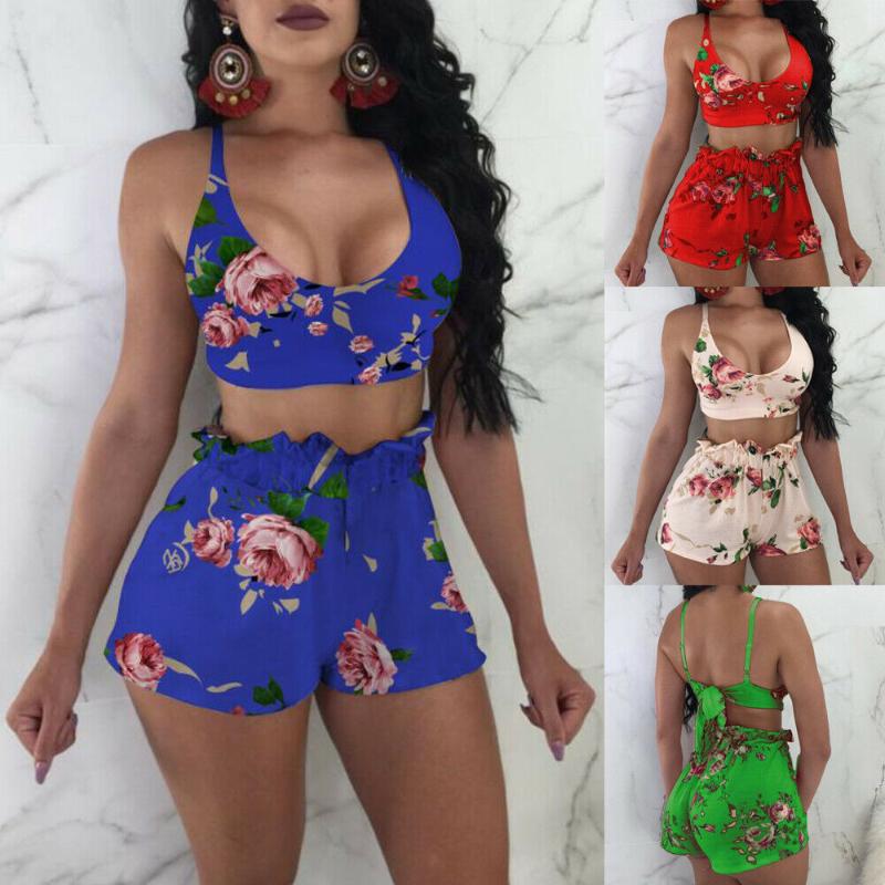 Women's Swimwear 2023 Summer Floral Ruffle Women Bikini Set Push-up Halter Bra And Loose Beach Shorts Femme Swimsuit Beachwear, Green
Women's Swimwear 2023 Summer Floral Ruffle Women Bikini Set Push-up Halter Bra And Loose Beach Shorts Femme Swimsuit Beachwear, Green