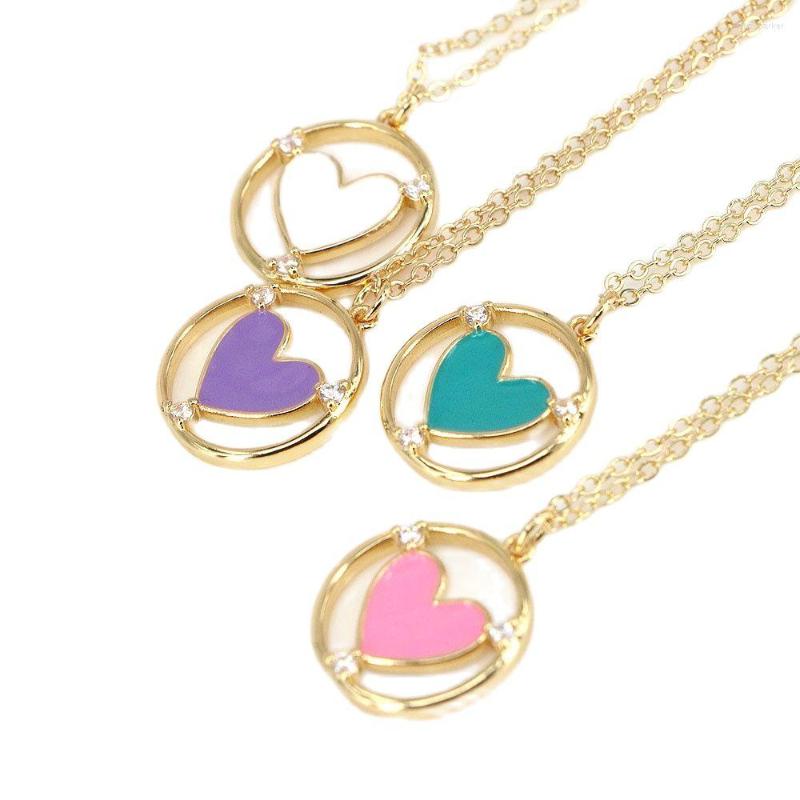 Pendant Necklaces 10PCS Gold Color Charms Valentine's Day Round Heart Enamel Pendants Necklace DIY Handmade Jewelry
Pendant Necklaces 10PCS Gold Color Charms Valentine's Day Round Heart Enamel Pendants Necklace DIY Handmade Jewelry