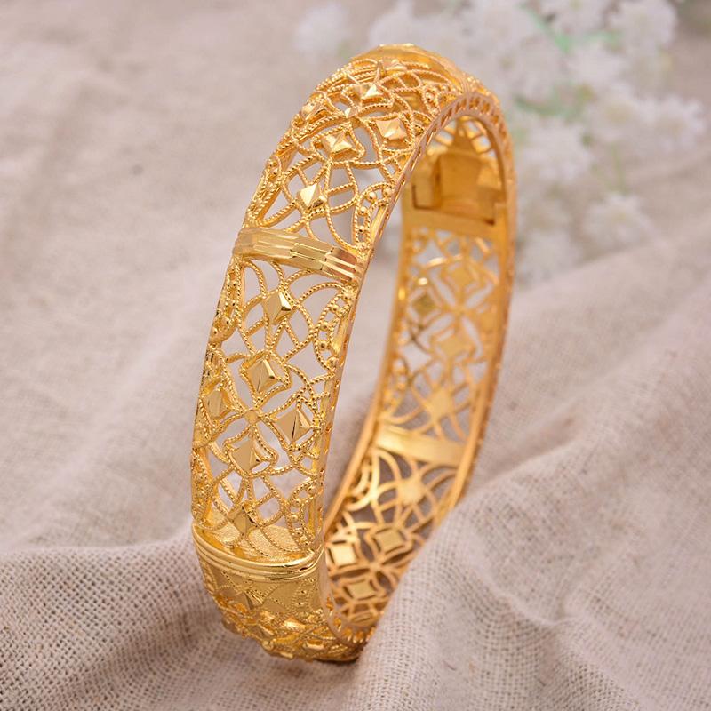 Bangle 1Pcs/lot 24K Ethiopian Gold For Women Wedding Bride Bracelets Color Jewelry Middle East African GiftsBangle
Bangle 1Pcs/lot 24K Ethiopian Gold For Women Wedding Bride Bracelets Color Jewelry Middle East African GiftsBangle