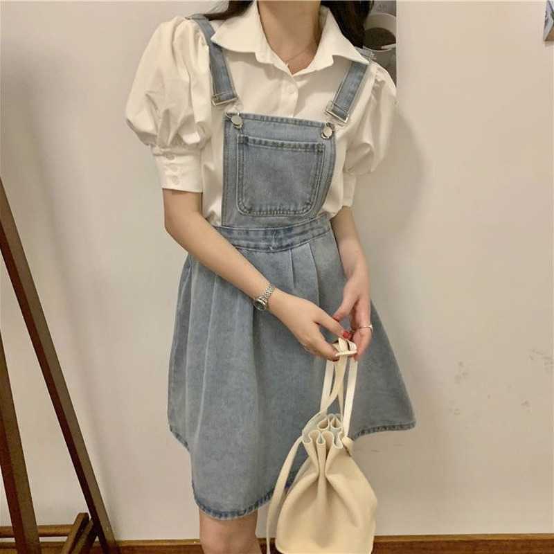 Casual Dresses Vintage Denim Dress 2023 Sundress Korean Style Mini Summer Women' Loose Student Robe Femme Chic FashionCasual, Blue
Casual Dresses Vintage Denim Dress 2023 Sundress Korean Style Mini Summer Women' Loose Student Robe Femme Chic FashionCasual, Blue