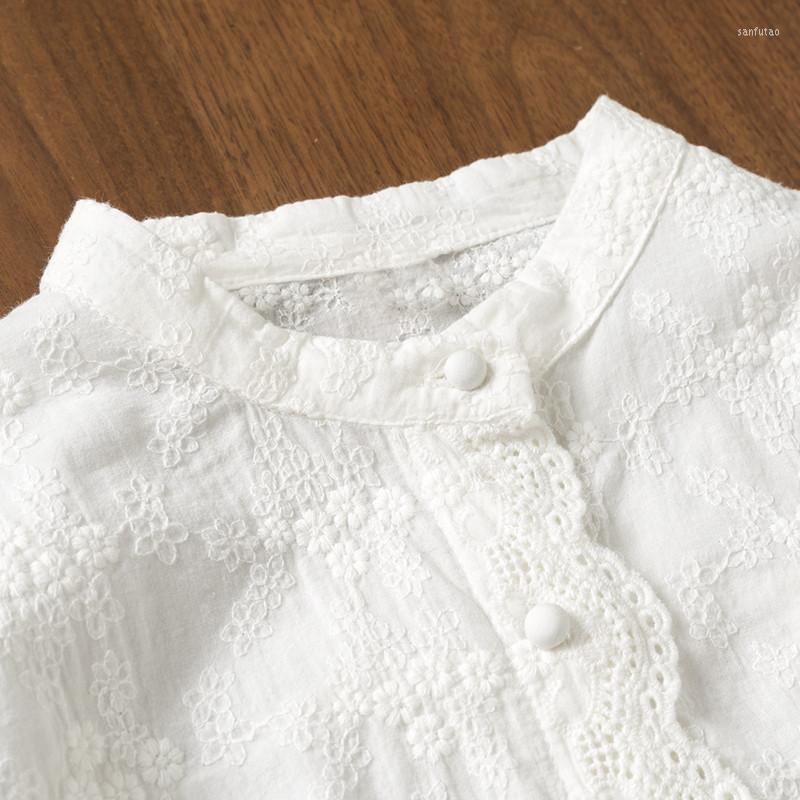 Women's Blouses Lamtrip Boutique Handmade Little Sunflowers Embroidery Stand Collar Long Sleeve Shirt Blouse Mori Girl, White
Women's Blouses Lamtrip Boutique Handmade Little Sunflowers Embroidery Stand Collar Long Sleeve Shirt Blouse Mori Girl, White