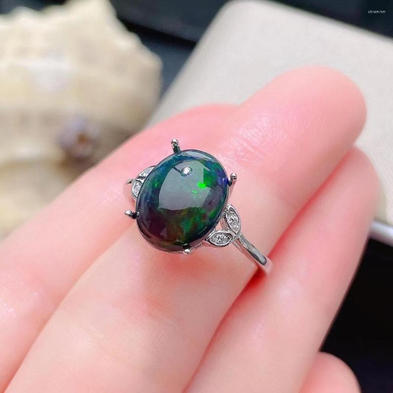 Cluster Rings Fine Jewelry 925 Sterling Silver Natural Black Opal Extra Large Gemstone Ladies Men's Ring Marry Got Engaged Party Girl
Cluster Rings Fine Jewelry 925 Sterling Silver Natural Black Opal Extra Large Gemstone Ladies Men's Ring Marry Got Engaged Party Girl
