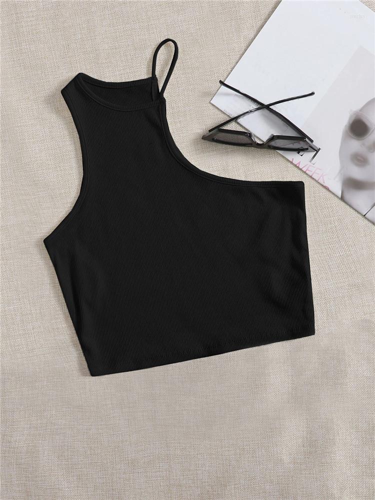 Women' Tanks Sexy Cut Out Asymmetrical Neck Tank Top Women Summer Y2K Clothes High Street Style Korean Fashion Solid Black Crop Tee 2023
Women' Tanks Sexy Cut Out Asymmetrical Neck Tank Top Women Summer Y2K Clothes High Street Style Korean Fashion Solid Black Crop Tee 2023