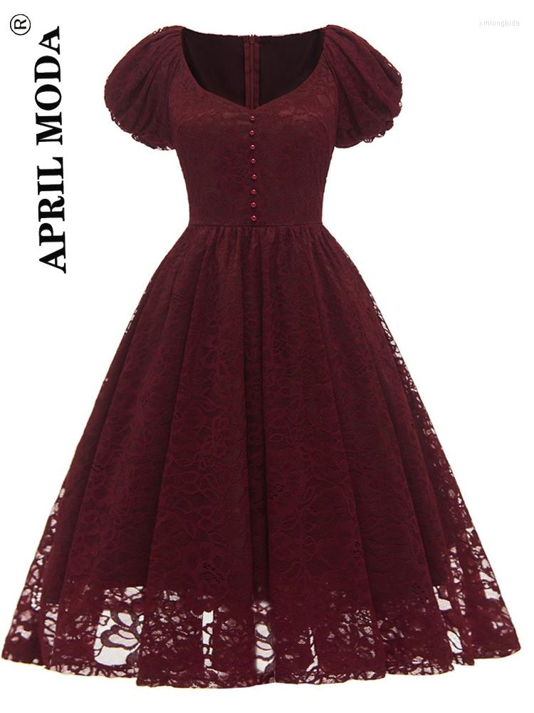 Party Dresses Elegant Women Burgundy Lace Dress Button Front Short Sleeve Knee Length Ladies Evening Cocktail Pleated Vintage, Belt red
Party Dresses Elegant Women Burgundy Lace Dress Button Front Short Sleeve Knee Length Ladies Evening Cocktail Pleated Vintage, Belt red