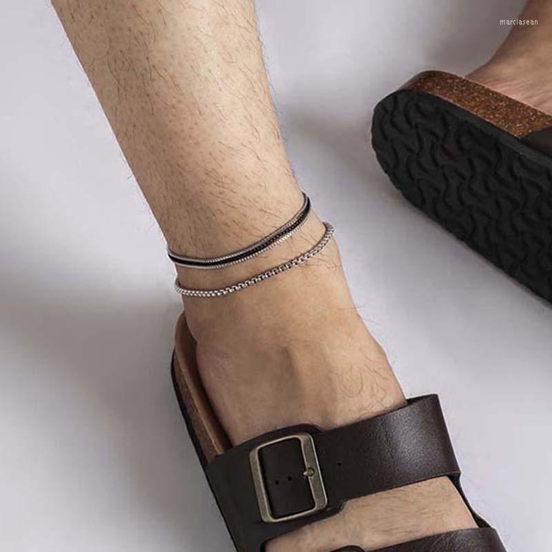 Anklets Simple Fashion Anklet Bracelet For Men Multilayers Punk Box Chain Summer Barefoot Sandal Beach Foot Jewelry De Cheville
Anklets Simple Fashion Anklet Bracelet For Men Multilayers Punk Box Chain Summer Barefoot Sandal Beach Foot Jewelry De Cheville