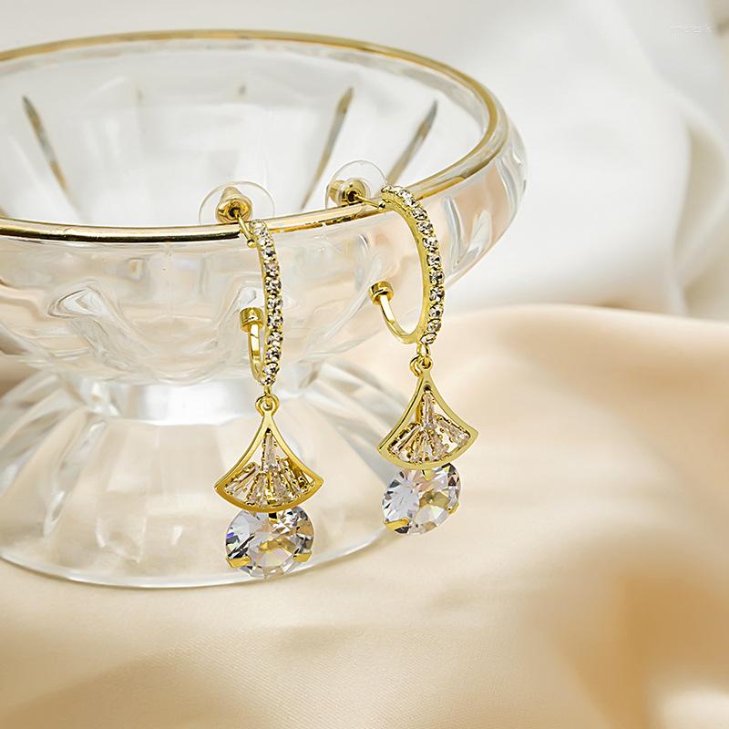 Dangle Earrings Fashion Fan-shaped Rhinestone Drop Luxury Shiny Full Korean For Women Wedding Jewelry Gift
Dangle Earrings Fashion Fan-shaped Rhinestone Drop Luxury Shiny Full Korean For Women Wedding Jewelry Gift
