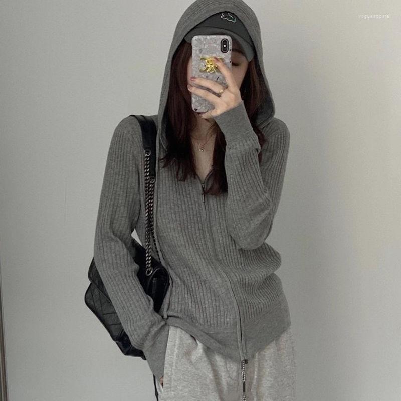 Women' Knits Korean Fashion Knitted Wool Cardigan Hooded Coat Streetwear Women' Spring Jacket 2023 Cardigans Loose Blouse Zipper, Black
Women' Knits Korean Fashion Knitted Wool Cardigan Hooded Coat Streetwear Women' Spring Jacket 2023 Cardigans Loose Blouse Zipper, Black