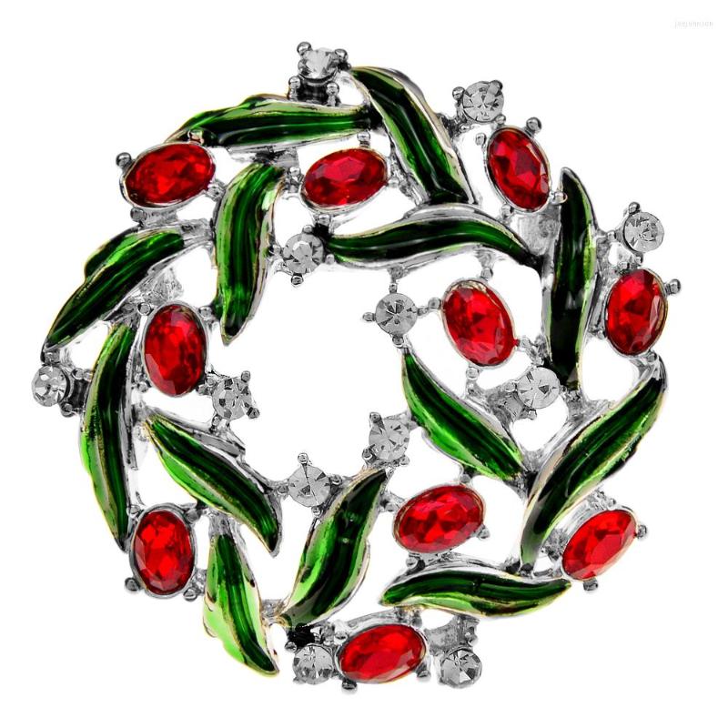 Brooches CINDY XIANG Rhinestone Christmas Wreath For Women Fashion Party Decoration Pin Vintage Accessories Good Gift
Brooches CINDY XIANG Rhinestone Christmas Wreath For Women Fashion Party Decoration Pin Vintage Accessories Good Gift