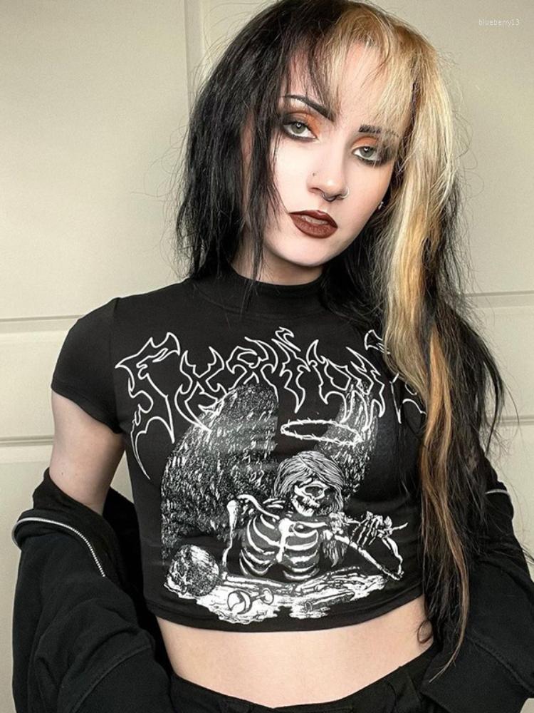 Women' T Shirts Skull Emo Graphic Mall Gothic Women T-shirts Grunge Aesthetic Punk Bodycon Crop Tops Black E-girl Backless Alt Clothes
Women' T Shirts Skull Emo Graphic Mall Gothic Women T-shirts Grunge Aesthetic Punk Bodycon Crop Tops Black E-girl Backless Alt Clothes