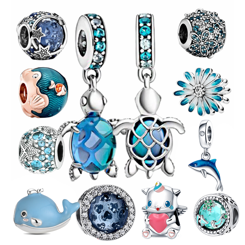 Real 925 Sterling Silver Ocean Blue Sea Turtle Dangle Bead Fit Original Pandora Charms Bracelet DIY Women Jewelry Summer Collection
Real 925 Sterling Silver Ocean Blue Sea Turtle Dangle Bead Fit Original Pandora Charms Bracelet DIY Women Jewelry Summer Collection