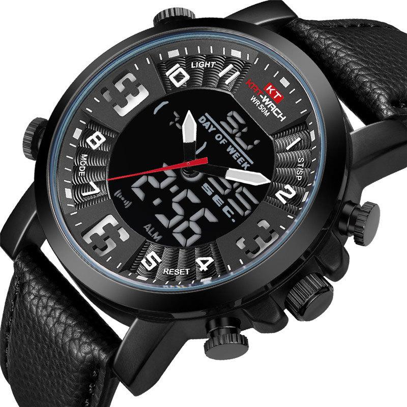 Wristwatches Top Military Quartz Mens Watches LED Date Analog Digital Watch Men Fashion Sport Clock Dual Time Relogio MasculinoWristwatchesW, Brown
Wristwatches Top Military Quartz Mens Watches LED Date Analog Digital Watch Men Fashion Sport Clock Dual Time Relogio MasculinoWristwatchesW, Brown