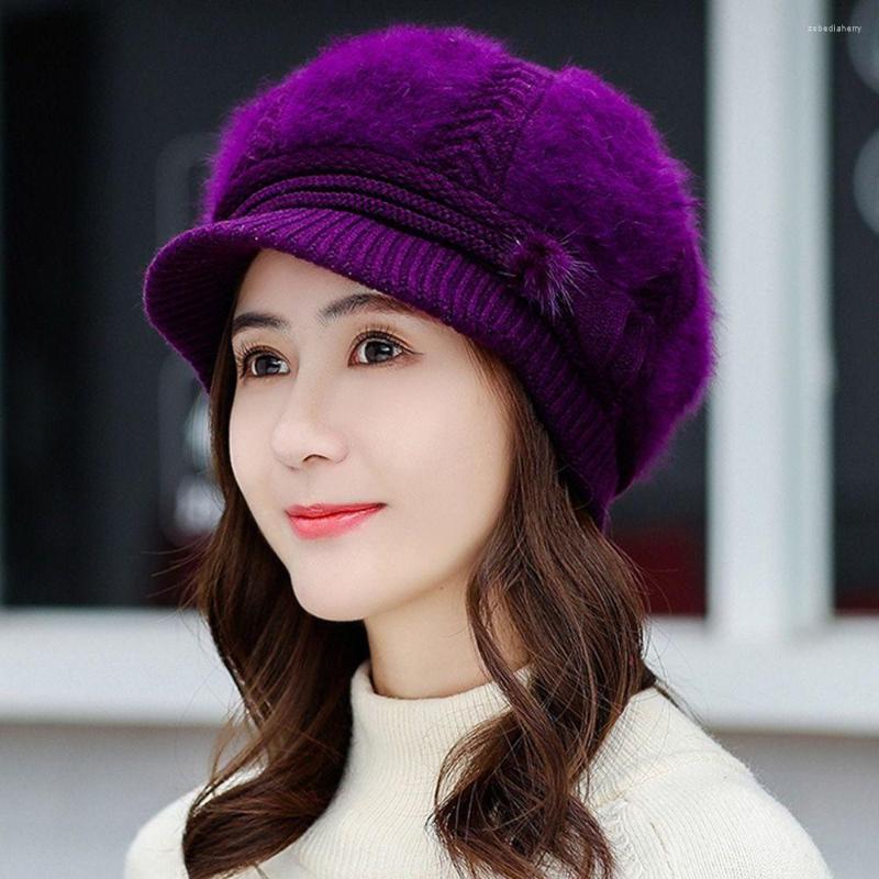 Berets Girl Women Fur Winter Warm Knitted Hats Ball Cap Skullies Beanies Hat, Black
Berets Girl Women Fur Winter Warm Knitted Hats Ball Cap Skullies Beanies Hat, Black