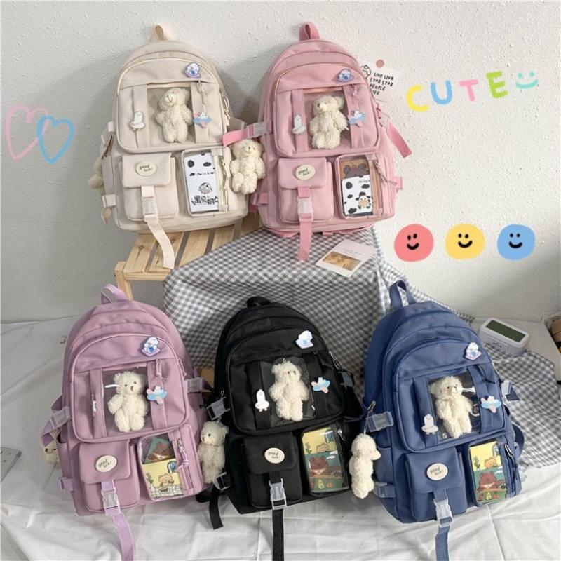 School Bags Korean High Girls Backpack Multi Pockets Fashion Waterproof Women Rucksack Travel For Girl, Purple
School Bags Korean High Girls Backpack Multi Pockets Fashion Waterproof Women Rucksack Travel For Girl, Purple