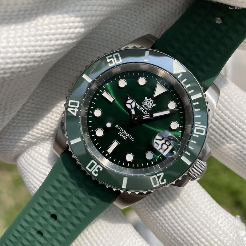 Wristwatches SD1953 Green Water Ghost Waffle Strap Men's Diving Watch Swiss Luminous NH35 Movement STEELDIVE Waterproof Watches, 53bl-bf
Wristwatches SD1953 Green Water Ghost Waffle Strap Men's Diving Watch Swiss Luminous NH35 Movement STEELDIVE Waterproof Watches, 53bl-bf