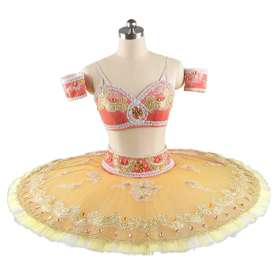 Stage Wear La Bayadere ballet tutu yellow gold professional Split international competition costumes platter tutu pancake Le Corsaire tutu JN0215
Stage Wear La Bayadere ballet tutu yellow gold professional Split international competition costumes platter tutu pancake Le Corsaire tutu JN0215