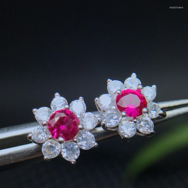 Stud Earrings Trendy 925 Silver Ruby Flower For Women Fine Jewelry White Gold Plated Gemstone Birthday Gift
Stud Earrings Trendy 925 Silver Ruby Flower For Women Fine Jewelry White Gold Plated Gemstone Birthday Gift