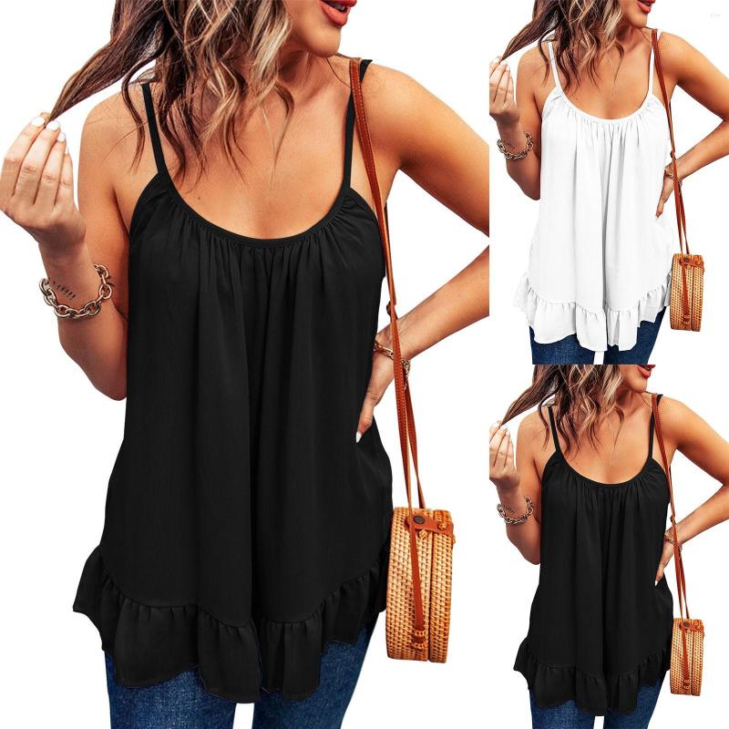 Women' Polos Women' Summer Flounces Chiffon Halter Top Loose Versatile Vest Woman Blouse T Shirts, White
Women' Polos Women' Summer Flounces Chiffon Halter Top Loose Versatile Vest Woman Blouse T Shirts, White