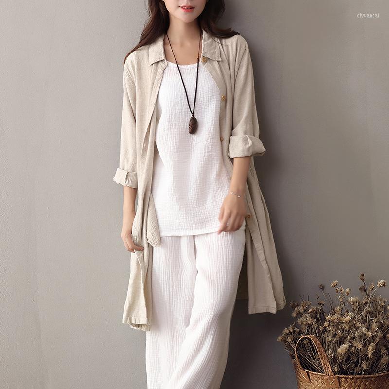 Women's Blouses Shirt Women Cotton Linen 2023 Spring Autumn Solid Color Long-Sleeved Female Long Clothes Loose Casual Tops, Beige
Women's Blouses Shirt Women Cotton Linen 2023 Spring Autumn Solid Color Long-Sleeved Female Long Clothes Loose Casual Tops, Beige