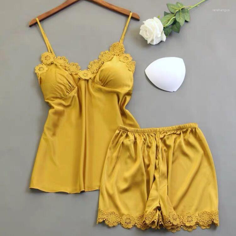 Women' Sleepwear Summer Women' Pajamas Sexy Lace Suspender V-neck Top Short Pants Home Suit 2-piece Set Soft Comfortable Nightwear, Pink
Women' Sleepwear Summer Women' Pajamas Sexy Lace Suspender V-neck Top Short Pants Home Suit 2-piece Set Soft Comfortable Nightwear, Pink