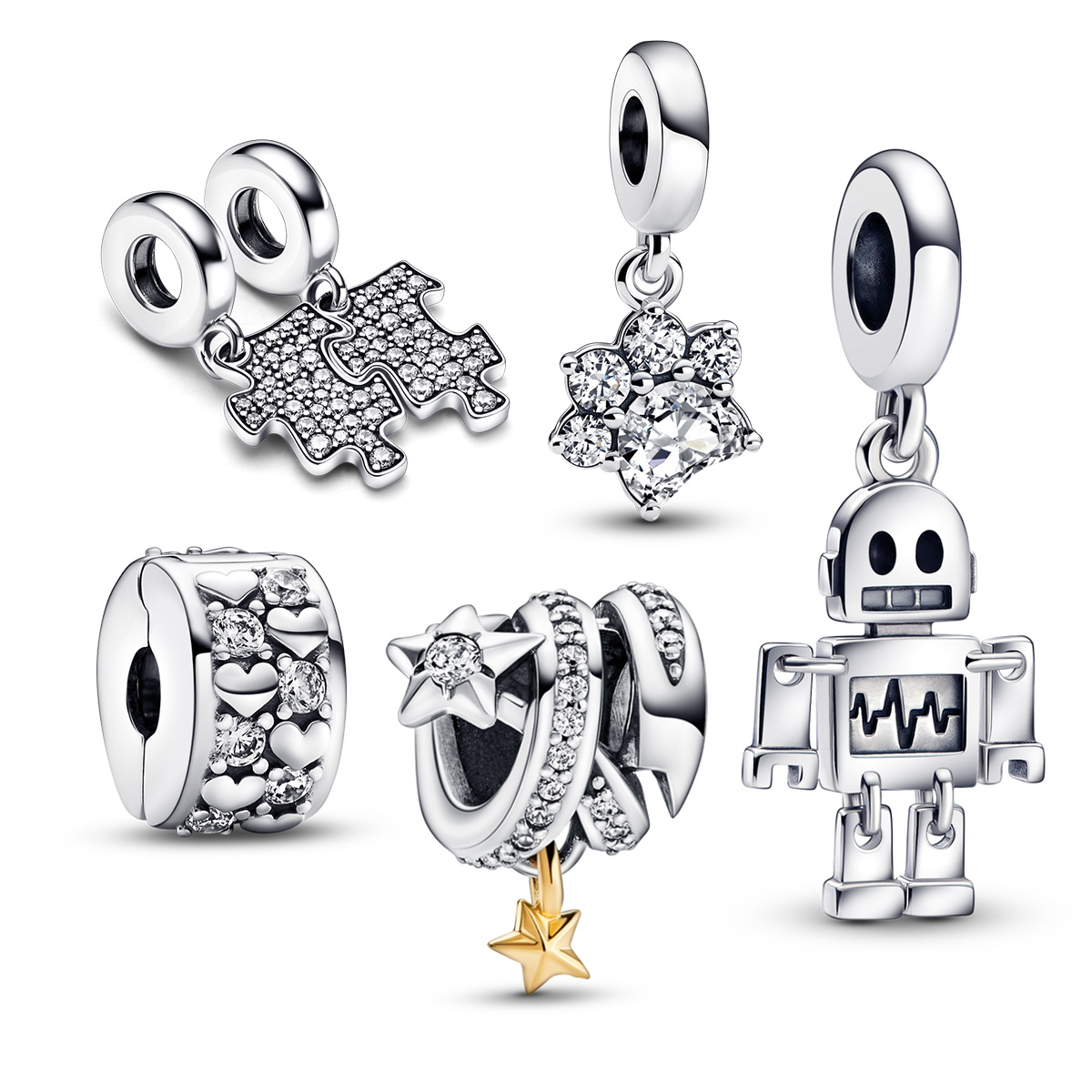 Real 925 Sterling SilverCute Woman Charms for Love Heart Beads Robot Amulet Charm Fit Pandora Bracelet Bangles Necklace Charm
Real 925 Sterling SilverCute Woman Charms for Love Heart Beads Robot Amulet Charm Fit Pandora Bracelet Bangles Necklace Charm