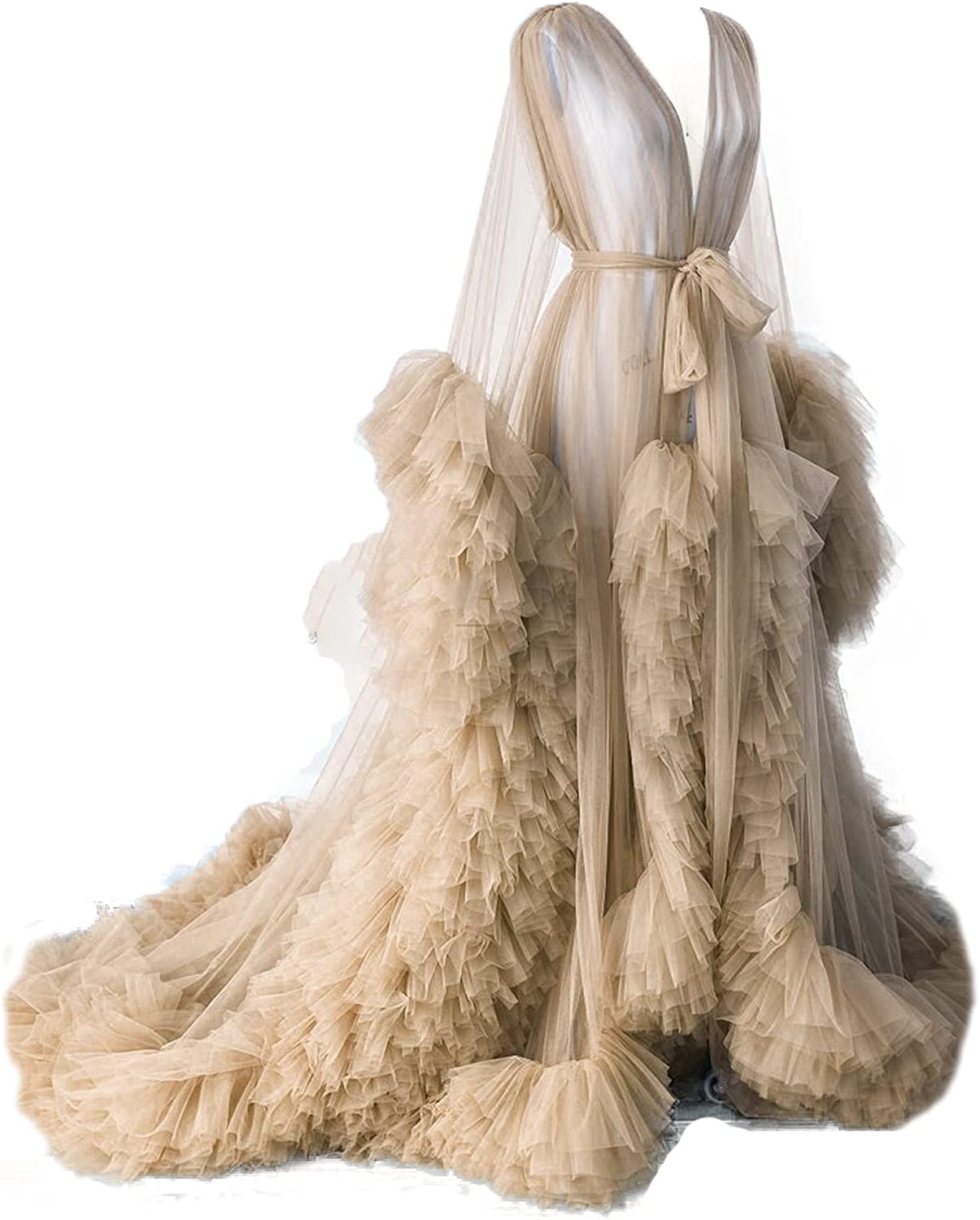 BATHGOWN Sexy Illusion Long Lingerie Tulle Robe Nightgown Bathrobe Sleepwear Bridal Robe Wedding Scarf, Red
BATHGOWN Sexy Illusion Long Lingerie Tulle Robe Nightgown Bathrobe Sleepwear Bridal Robe Wedding Scarf, Red