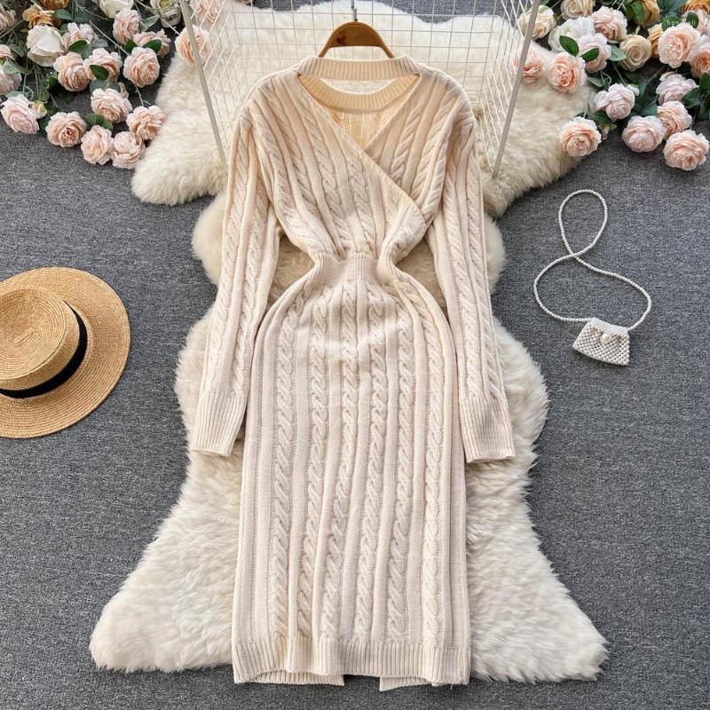 Casual Dresses Solid Color Y2K Sweater Women Chic Female Ladies O Neck Streetwear All Match Vestido Fashion A Line Elegant Party Dress, Black
Casual Dresses Solid Color Y2K Sweater Women Chic Female Ladies O Neck Streetwear All Match Vestido Fashion A Line Elegant Party Dress, Black