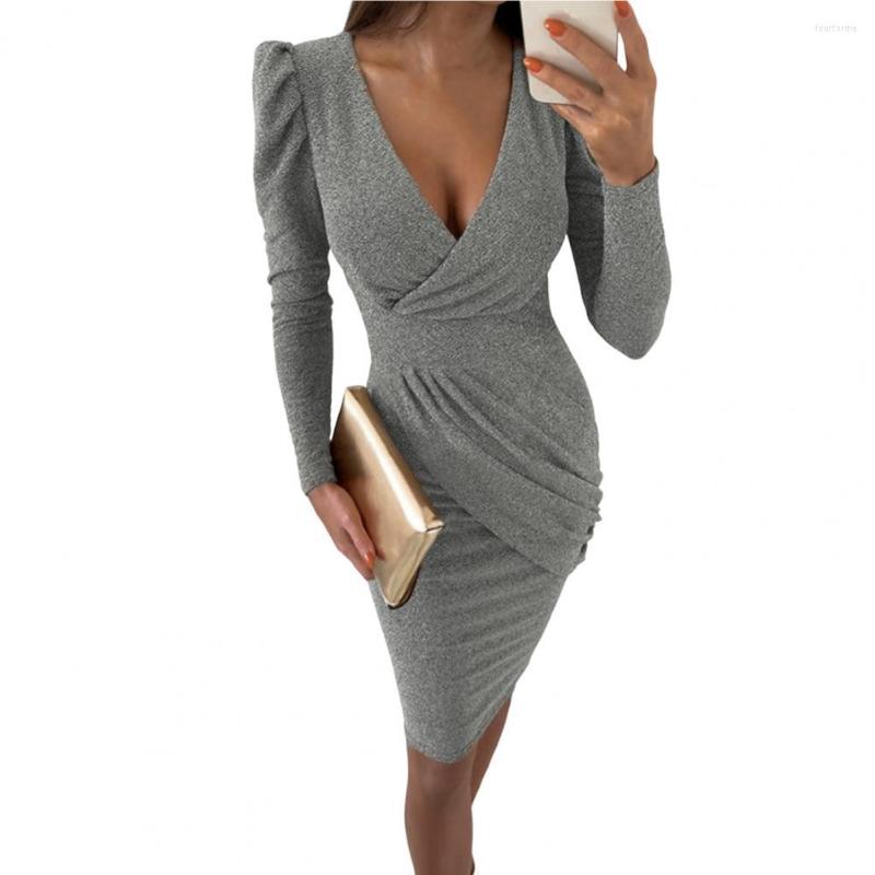 Casual Dresses Party Dress Stylish Ruched Knee Length Formal Ladies Evening Slim Fit For Banquet, Black
Casual Dresses Party Dress Stylish Ruched Knee Length Formal Ladies Evening Slim Fit For Banquet, Black