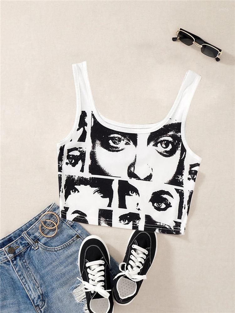 Women' Tanks High Street Y2K Figure Print Graphic Crop Top Women Summer Grunge Clothes Sleeveless Cami Tank Tee Shirt Streetwear 2023, White
Women' Tanks High Street Y2K Figure Print Graphic Crop Top Women Summer Grunge Clothes Sleeveless Cami Tank Tee Shirt Streetwear 2023, White