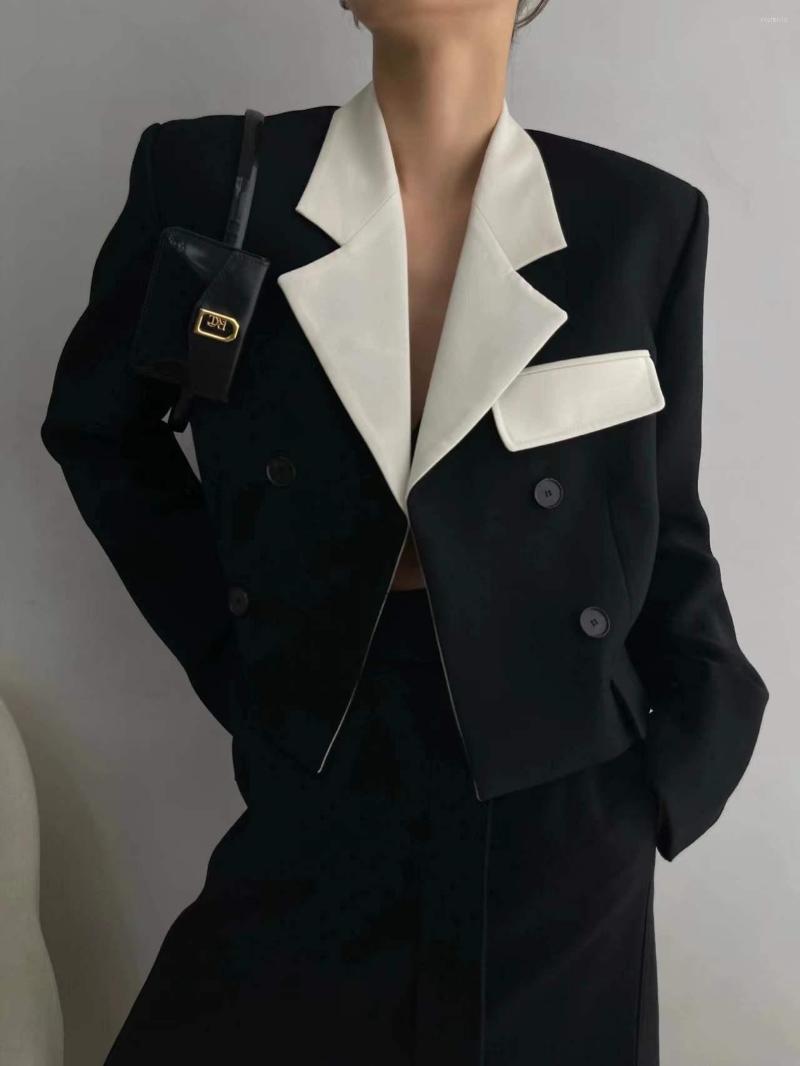 Women' Suits 2023SS Spring Luxury Women Fashion High Quality Patchwork Blazer Coat Female Chic Outerwear Gdnz 2.15, Black
Women' Suits 2023SS Spring Luxury Women Fashion High Quality Patchwork Blazer Coat Female Chic Outerwear Gdnz 2.15, Black