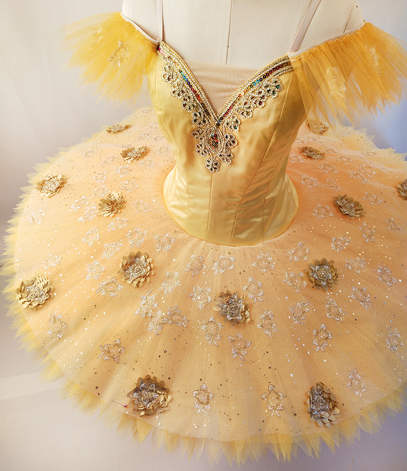 stage wear yellow gold Professional Tutu Flower Fairy sleeping beauty competition adult Classical Ballet Costumes women Pancake tutu No elasticity for girl JN0227
stage wear yellow gold Professional Tutu Flower Fairy sleeping beauty competition adult Classical Ballet Costumes women Pancake tutu No elasticity for girl JN0227