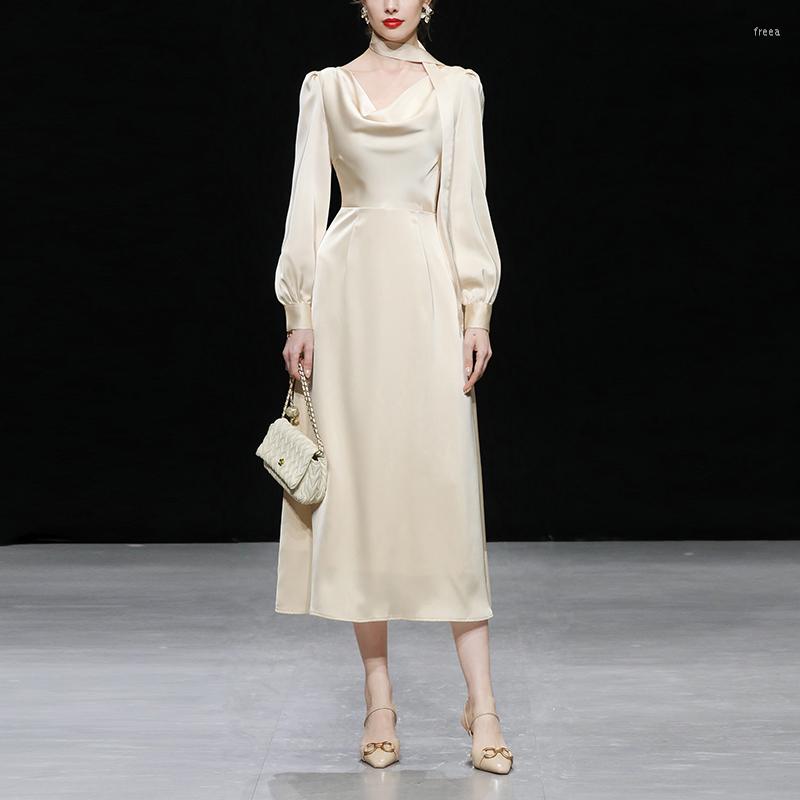 Casual Dresses LINDA DELLA 2023 Fashion Design Women Summer Commuter Lady Style Champagne Swing Collar Lantern Sleeve Light Luxury, Beige
Casual Dresses LINDA DELLA 2023 Fashion Design Women Summer Commuter Lady Style Champagne Swing Collar Lantern Sleeve Light Luxury, Beige