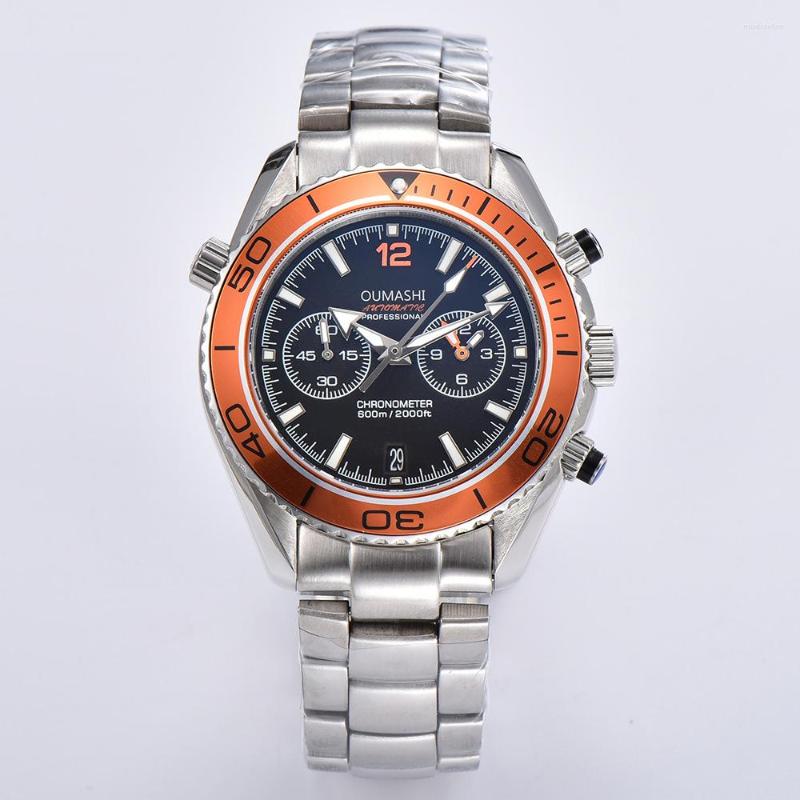 Wristwatches Quartz Watch For The Men's Watches Men Vk64A Movement 40mm Chronograph Function Date
Wristwatches Quartz Watch For The Men's Watches Men Vk64A Movement 40mm Chronograph Function Date