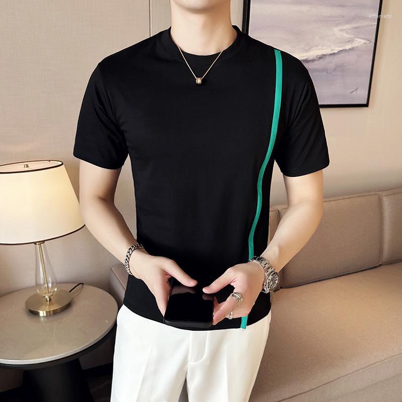 Men's T Shirts Summer Solid Color Shirt Men Fashion Short Sleeve Slim Casual T-Shirt O-neck Social Street Wear Tee Tops Camiseta Masculina, Black
Men's T Shirts Summer Solid Color Shirt Men Fashion Short Sleeve Slim Casual T-Shirt O-neck Social Street Wear Tee Tops Camiseta Masculina, Black