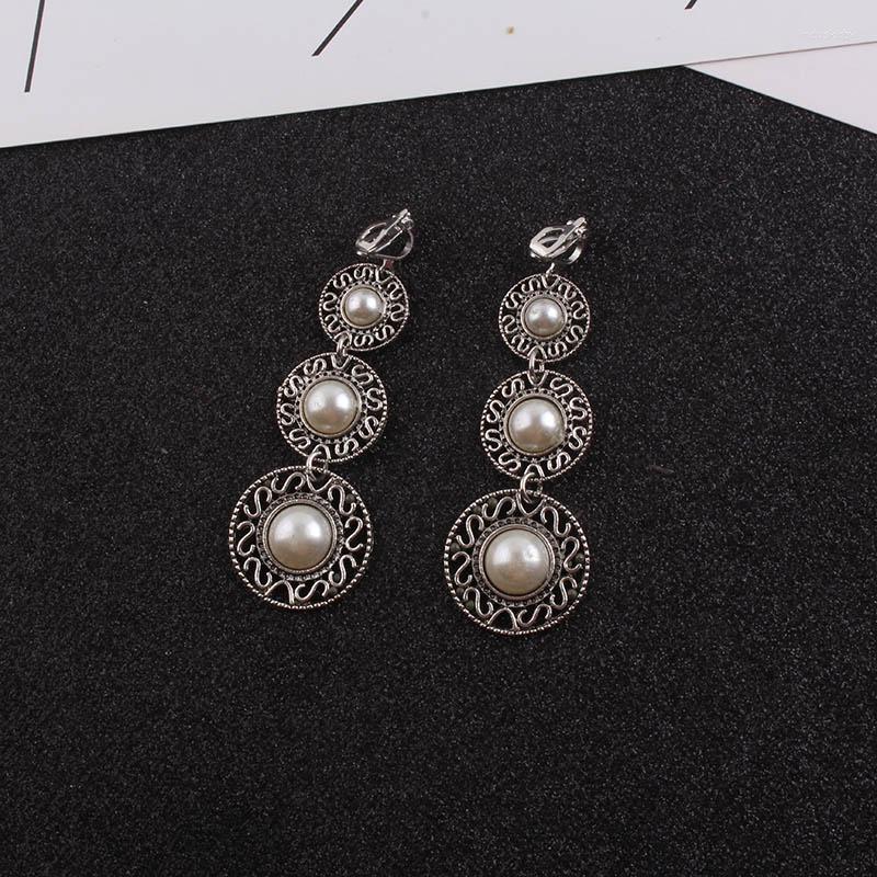 Backs Earrings JIOFREE Vintage Pearl Clip On Earring For Women Sliver Color Long Statement Ear Jewelry Exquisite Gift
Backs Earrings JIOFREE Vintage Pearl Clip On Earring For Women Sliver Color Long Statement Ear Jewelry Exquisite Gift