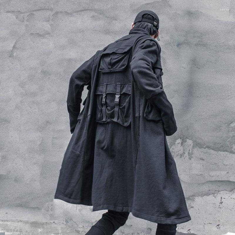 Men' Trench Coats Techwear Hip Streetwear Hop Cloak Windbreaker Long Cardigan Clothing Male Spring Coat Punk Rave Men' Black Jacket
Men' Trench Coats Techwear Hip Streetwear Hop Cloak Windbreaker Long Cardigan Clothing Male Spring Coat Punk Rave Men' Black Jacket