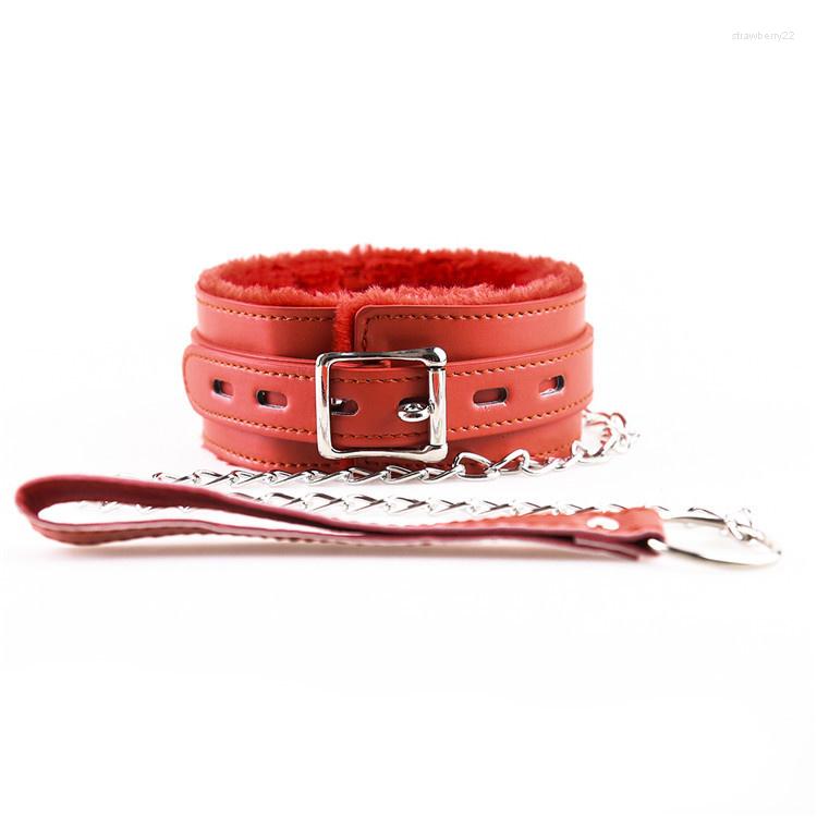 Men's G Strings Black Leather Thickened Plush Collar Dog Iron Chain Female Hair Binding Toy Neck Cover Adult Couple Slave Bondage Game Toys
Men's G Strings Black Leather Thickened Plush Collar Dog Iron Chain Female Hair Binding Toy Neck Cover Adult Couple Slave Bondage Game Toys
