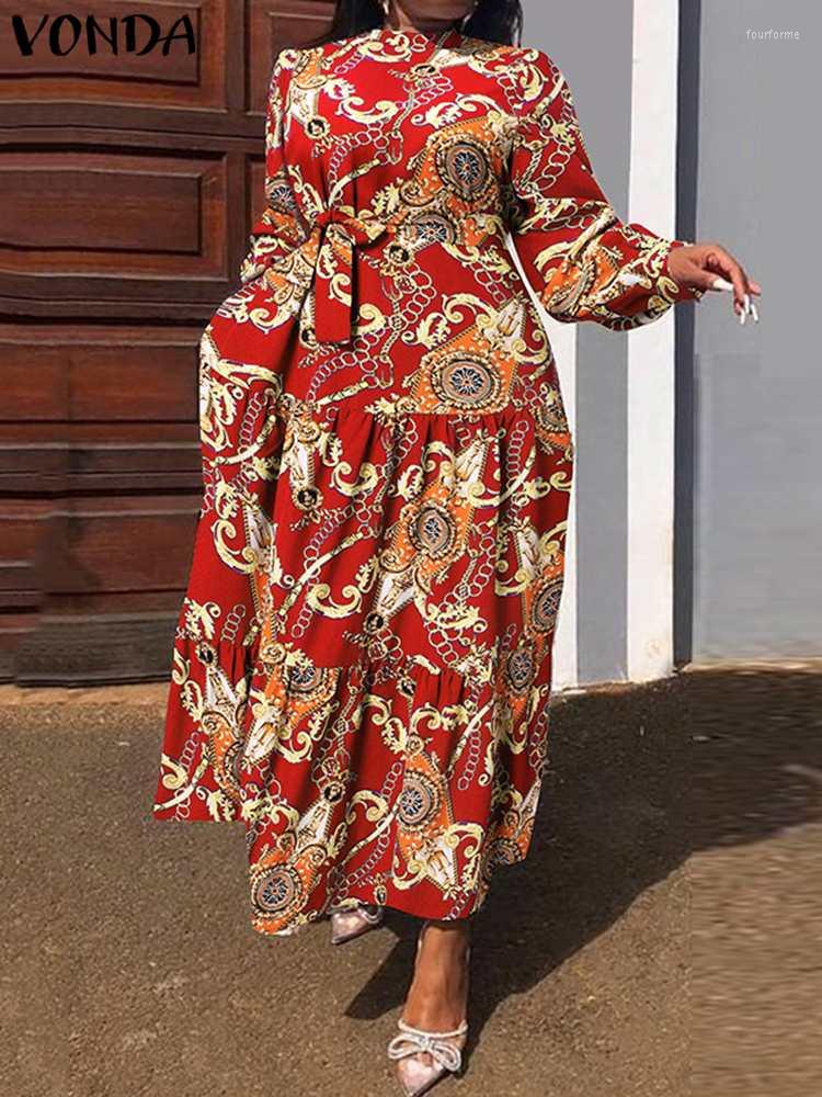 Casual Dresses Women Summer Dress 2023 VONDA Vintage Long Sleeve Belted Party Sundress Big Swing Femiminas Oversized Vestidos, Black
Casual Dresses Women Summer Dress 2023 VONDA Vintage Long Sleeve Belted Party Sundress Big Swing Femiminas Oversized Vestidos, Black